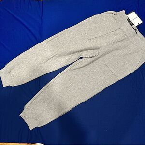 NWT Who What Wear Heather Grey Rib Knit Jogger Sweat Pants Size Small